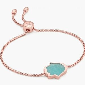MONICA VINADER Rose Gold and Turquoise Bracelet